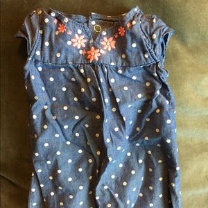 Adorable Carter’s Jean Polka Dot Onesie